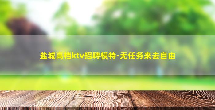 盐城高档ktv招聘模特-无任务来去自由